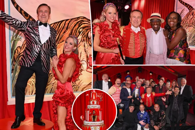 Celebrities celebrate Daniel Boulud's birthday with circus-themed fête: Lobster-stuffed chicken, caviar and a 7-tier cake